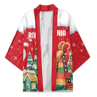 Romania Christmas Personalized Kimono Romanian Folklore Capra Goat - Wonder Print Shop