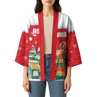 Romania Christmas Personalized Kimono Romanian Folklore Capra Goat - Wonder Print Shop