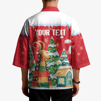 Romania Christmas Personalized Kimono Romanian Folklore Capra Goat - Wonder Print Shop