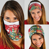Romania Christmas Personalized Neck Gaiter Romanian Folklore Capra Goat - Wonder Print Shop