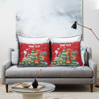 Romania Christmas Personalized Pillow Cover Romanian Folklore Capra Goat - Wonder Print Shop