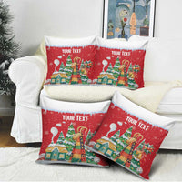 Romania Christmas Personalized Pillow Cover Romanian Folklore Capra Goat - Wonder Print Shop