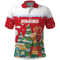 Romania Christmas Personalized Polo Shirt Romanian Folklore Capra Goat - Wonder Print Shop