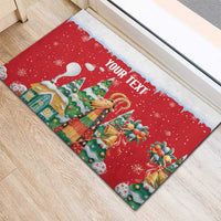 Romania Christmas Personalized Rubber Doormat Romanian Folklore Capra Goat - Wonder Print Shop