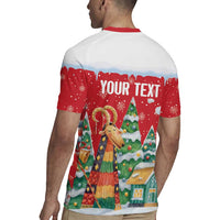 Romania Christmas Personalized Rugby Jersey Romanian Folklore Capra Goat - Wonder Print Shop