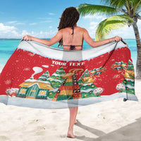 Romania Christmas Personalized Sarong Romanian Folklore Capra Goat - Wonder Print Shop