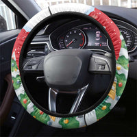 Romania Christmas Steering Wheel Cover Romanian Folklore Capra Goat - Wonder Print Shop