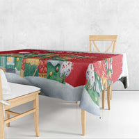 Romania Christmas Personalized Tablecloth Romanian Folklore Capra Goat - Wonder Print Shop