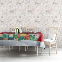 Romania Christmas Personalized Tablecloth Romanian Folklore Capra Goat - Wonder Print Shop