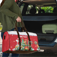 Romania Christmas Personalized Travel Bag Romanian Folklore Capra Goat - Wonder Print Shop