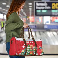 Romania Christmas Personalized Travel Bag Romanian Folklore Capra Goat - Wonder Print Shop