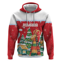 Romania Christmas Personalized Zip Hoodie Romanian Folklore Capra Goat - Wonder Print Shop