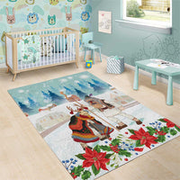 Romania Christmas Area Rug Romanian Folklore Traditional Christmas Mask - Wonder Print Shop