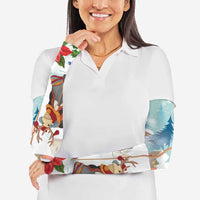 Romania Christmas Arm Sleeves Romanian Folklore Traditional Christmas Mask - Wonder Print Shop