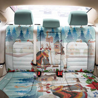 Romania Christmas Back Car Seat Cover Romanian Folklore Traditional Christmas Mask - Wonder Print Shop