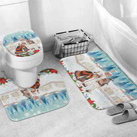 Romania Christmas Bathroom Set Romanian Folklore Traditional Christmas Mask - Wonder Print Shop