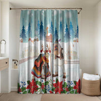 Romania Christmas Bathroom Set Romanian Folklore Traditional Christmas Mask - Wonder Print Shop