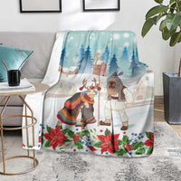 Romania Christmas Blanket Romanian Folklore Traditional Christmas Mask - Wonder Print Shop