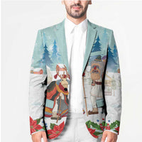 Romania Christmas Blazer Romanian Folklore Traditional Christmas Mask - Wonder Print Shop