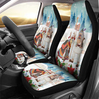 Romania Christmas Car Seat Cover Romanian Folklore Traditional Christmas Mask - Wonder Print Shop