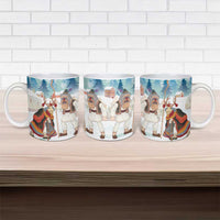 Romania Christmas Ceramic Mug Romanian Folklore Traditional Christmas Mask - Wonder Print Shop