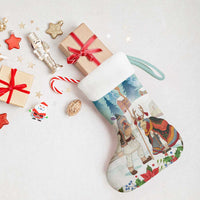 Romania Christmas Stocking Romanian Folklore Traditional Christmas Mask - Wonder Print Shop