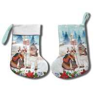 Romania Christmas Stocking Romanian Folklore Traditional Christmas Mask - Wonder Print Shop