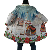Romania Christmas Cloak Romanian Folklore Traditional Christmas Mask - Wonder Print Shop