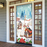 Romania Christmas Door Cover Romanian Folklore Traditional Christmas Mask - Wonder Print Shop