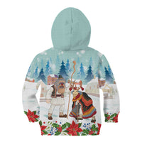 Romania Christmas Kid Hoodie Romanian Folklore Traditional Christmas Mask - Wonder Print Shop