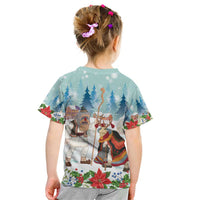 Romania Christmas Kid T Shirt Romanian Folklore Traditional Christmas Mask - Wonder Print Shop
