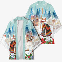 Romania Christmas Kimono Romanian Folklore Traditional Christmas Mask - Wonder Print Shop