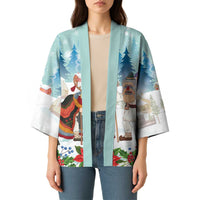 Romania Christmas Kimono Romanian Folklore Traditional Christmas Mask - Wonder Print Shop