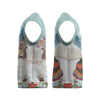 Romania Christmas Knitted V-Neck Vest Romanian Folklore Traditional Christmas Mask - Wonder Print Shop