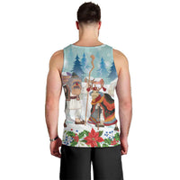 Romania Christmas Men Tank Top Romanian Folklore Traditional Christmas Mask - Wonder Print Shop