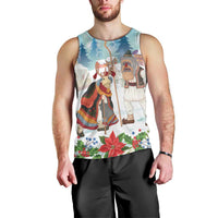 Romania Christmas Men Tank Top Romanian Folklore Traditional Christmas Mask - Wonder Print Shop