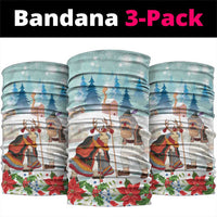 Romania Christmas Neck Gaiter Romanian Folklore Traditional Christmas Mask - Wonder Print Shop