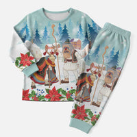 Romania Christmas Pajama Set Romanian Folklore Traditional Christmas Mask - Wonder Print Shop