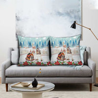 Romania Christmas Pillow Cover Romanian Folklore Traditional Christmas Mask - Wonder Print Shop