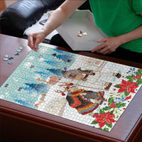 Romania Christmas Puzzle Romanian Folklore Traditional Christmas Mask - Wonder Print Shop