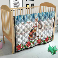 Romania Christmas Quilt Romanian Folklore Traditional Christmas Mask - Wonder Print Shop