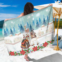 Romania Christmas Sarong Romanian Folklore Traditional Christmas Mask - Wonder Print Shop