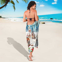 Romania Christmas Sarong Romanian Folklore Traditional Christmas Mask - Wonder Print Shop