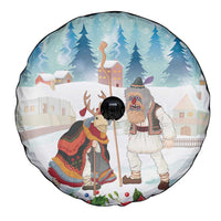 Romania Christmas Spare Tire Cover Romanian Folklore Traditional Christmas Mask - Wonder Print Shop