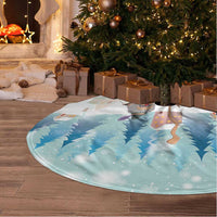 Romania Christmas Tree Skirt Romanian Folklore  Traditional Christmas Mask - Wonder Print Shop