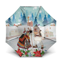 Romania Christmas Umbrella Romanian Folklore Traditional Christmas Mask - Wonder Print Shop