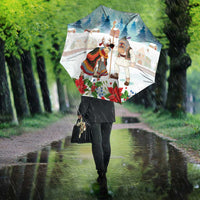 Romania Christmas Umbrella Romanian Folklore Traditional Christmas Mask - Wonder Print Shop