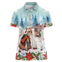 Romania Christmas Women Polo Shirt Romanian Folklore Traditional Christmas Mask - Wonder Print Shop
