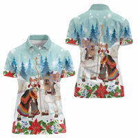 Romania Christmas Women Polo Shirt Romanian Folklore Traditional Christmas Mask - Wonder Print Shop
