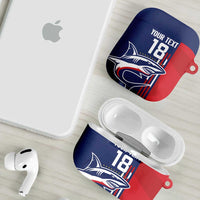 Cape Verde Football AirPods Case Tubaroes Azuis Pride - Wonder Print Shop